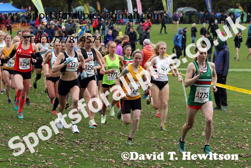 Senior womens Northern Cross Country Relays, Graves Park, Sheffield. Photo: David T. Hewitson/Sports for All Pics